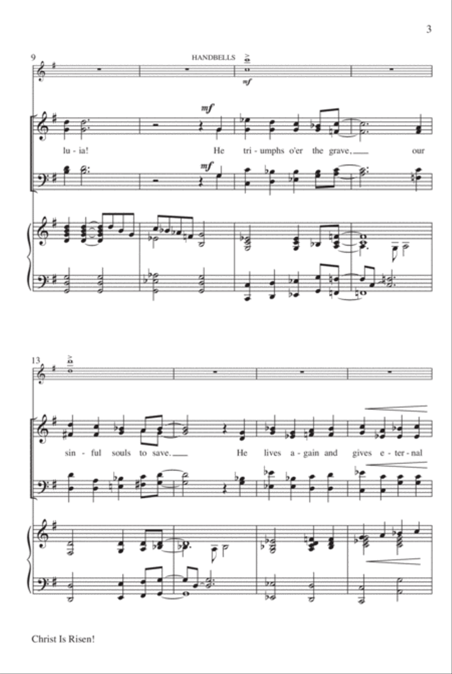 Christ Is Risen! 4-Part scores gallery preview page 4