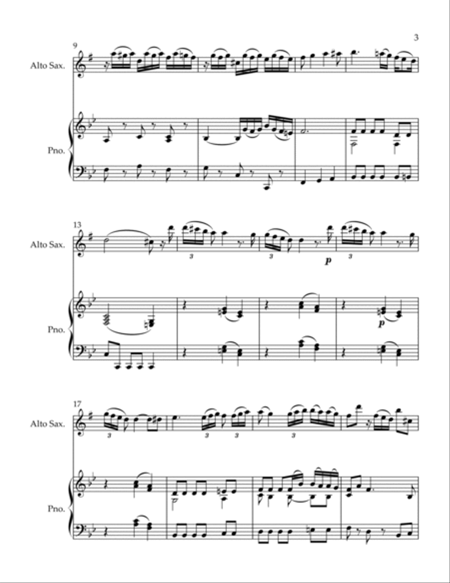 Andante Alto Saxophone scores gallery preview page 3