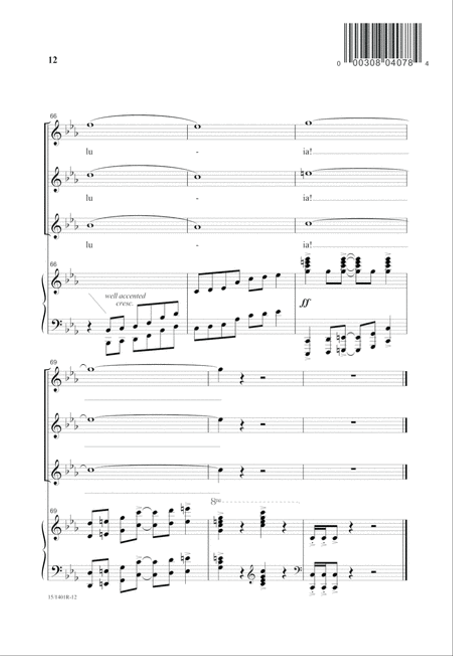 Exaudi! Laudate! SSA scores gallery preview page 13