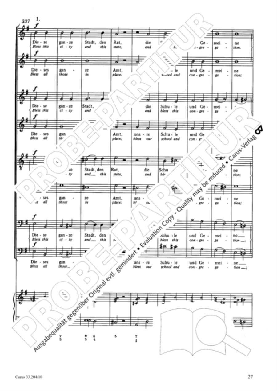 Lord of all, be merciful (Die alte Litanei 1) 4-Part scores gallery preview page 28