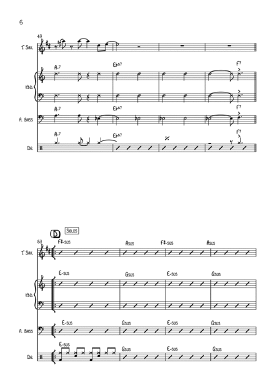 Strolling Wickquasgeck Strolling Wickquasgeck Jazz Ensemble scores gallery preview page 6