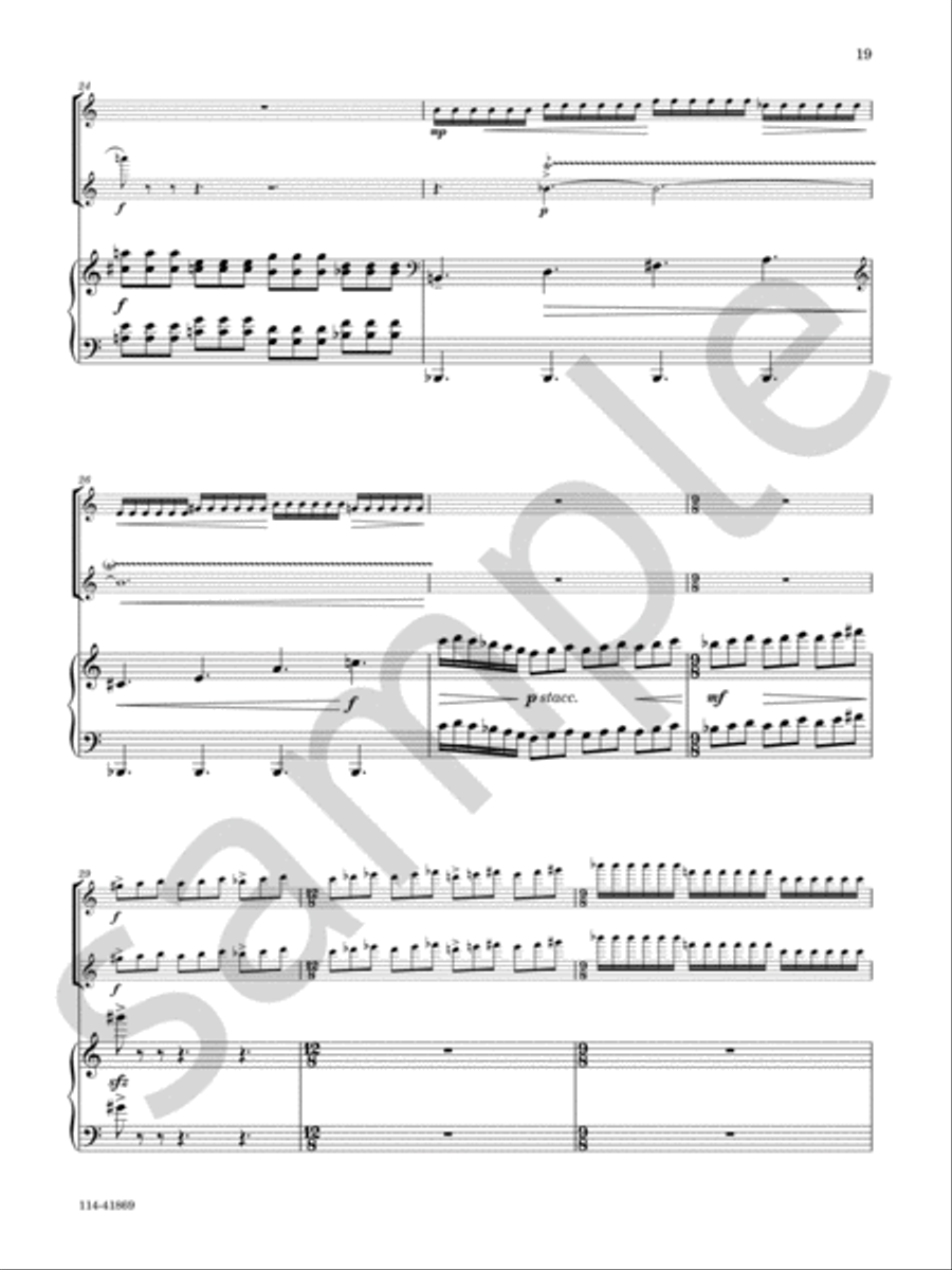 Sonata for Short Attention Spans Chamber Music scores gallery preview page 13