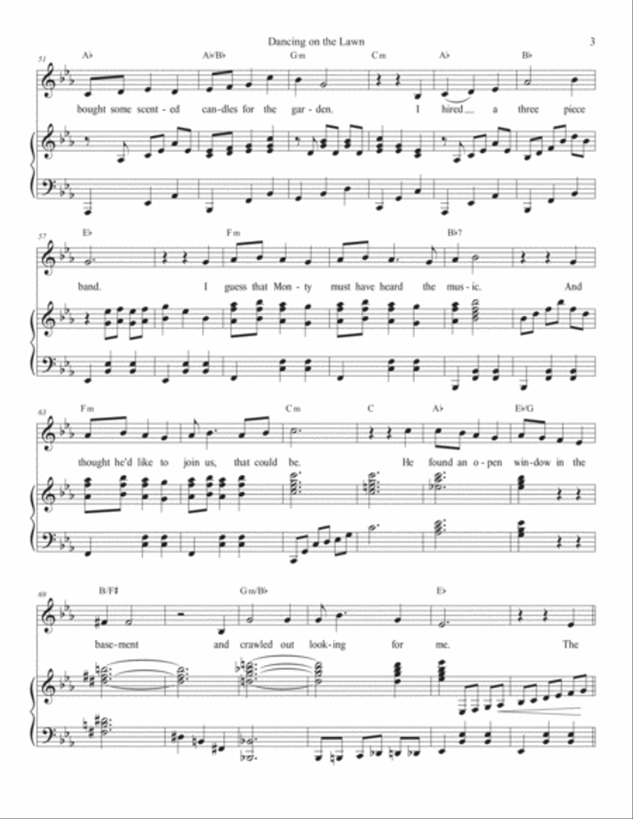 Dancing On the Lawn Voice scores gallery preview page 3