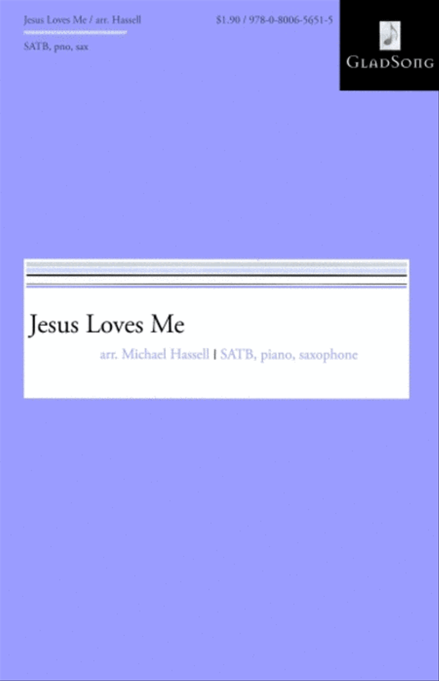 Jesus Loves Me 4-Part scores gallery preview page 1
