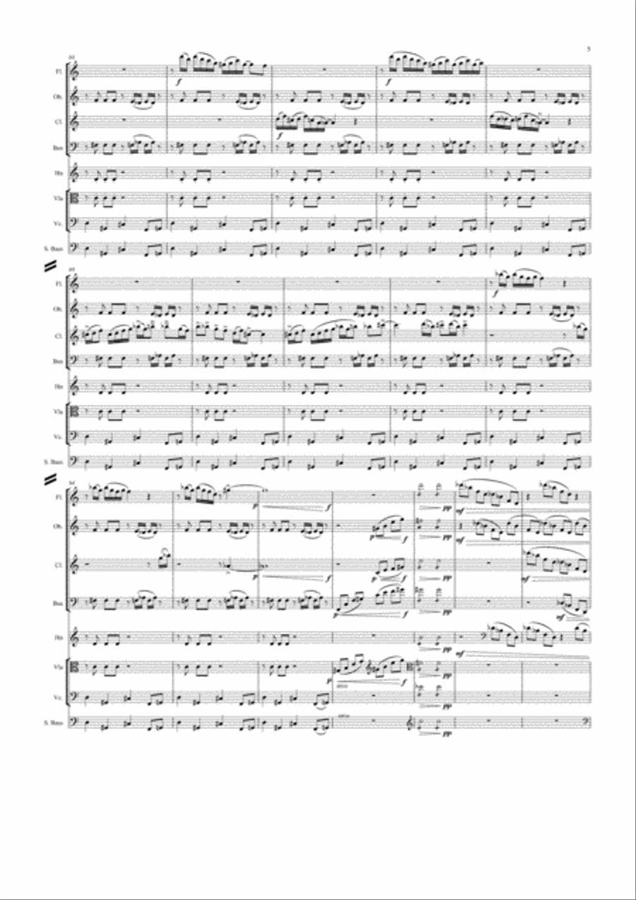 Octet Woodwind Quintet scores gallery preview page 5