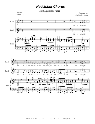 Book cover for Hallelujah Chorus (2-part choir)