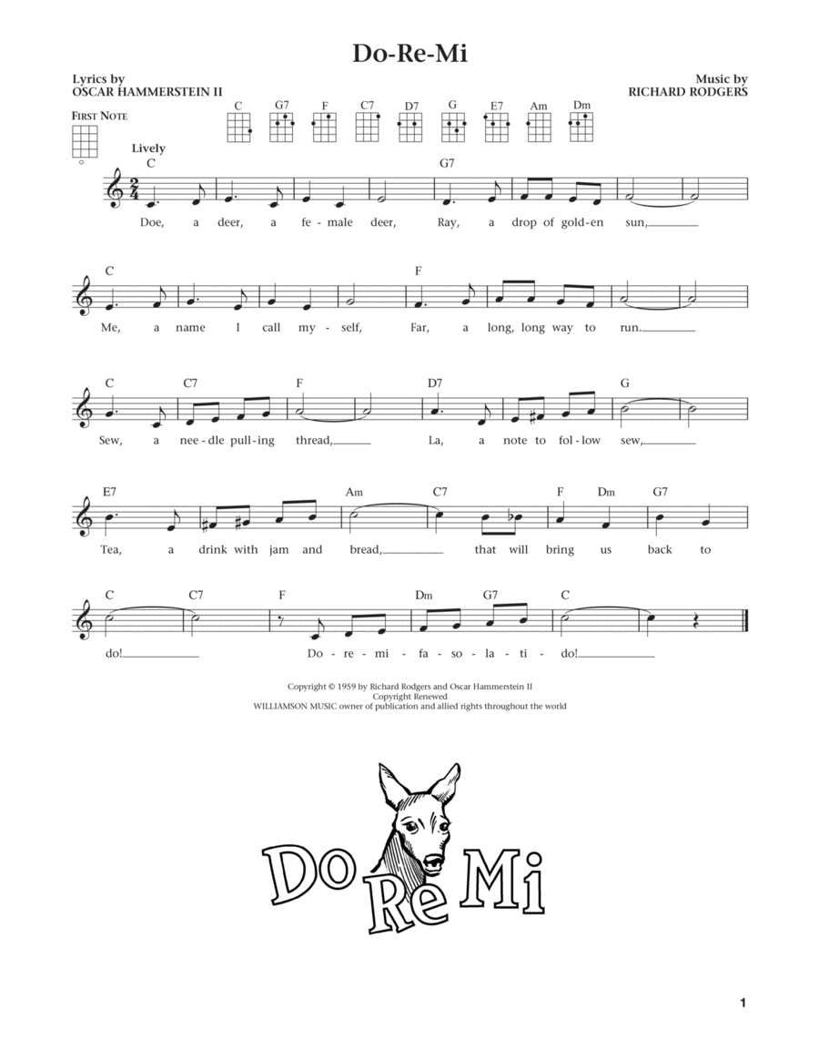 Do-Re-Mi (from The Daily Ukulele) (arr. Liz and Jim Beloff) Ukulele scores gallery preview page 1