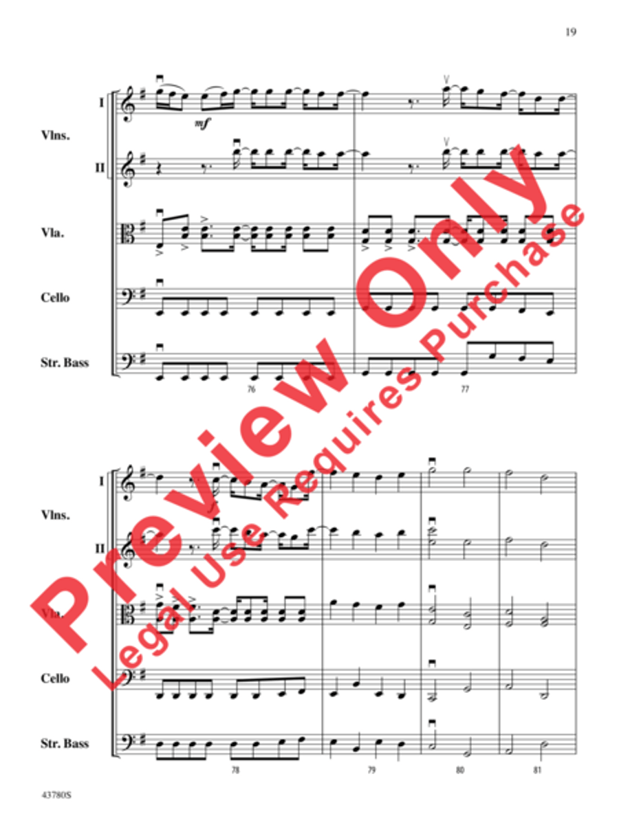 Bring Me to Life String Orchestra scores gallery preview page 20