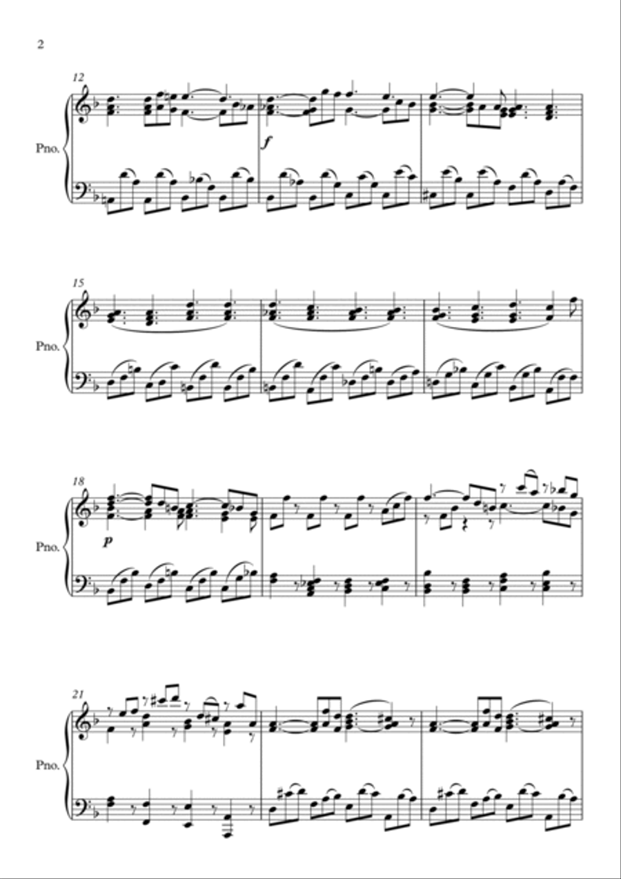 Lacrimosa (Requiem) Piano Solo scores gallery preview page 2