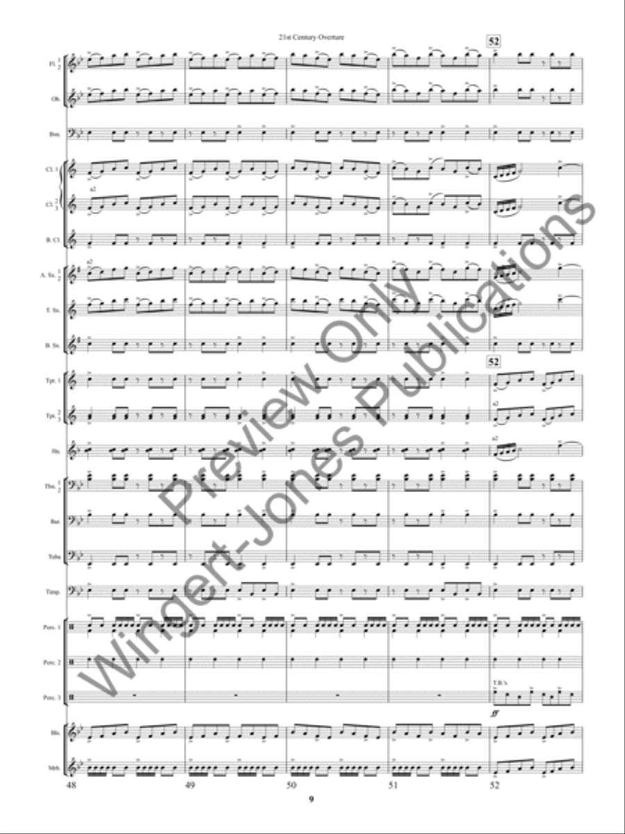 21st Century Overture Concert Band scores gallery preview page 12