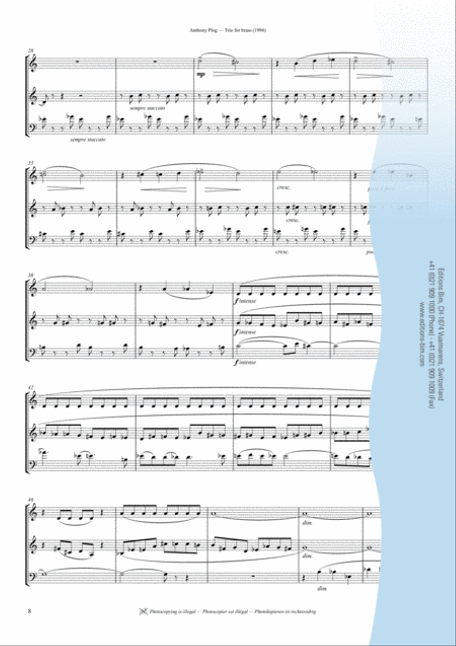 Trio for brass Trio for brass Horn scores gallery preview page 5