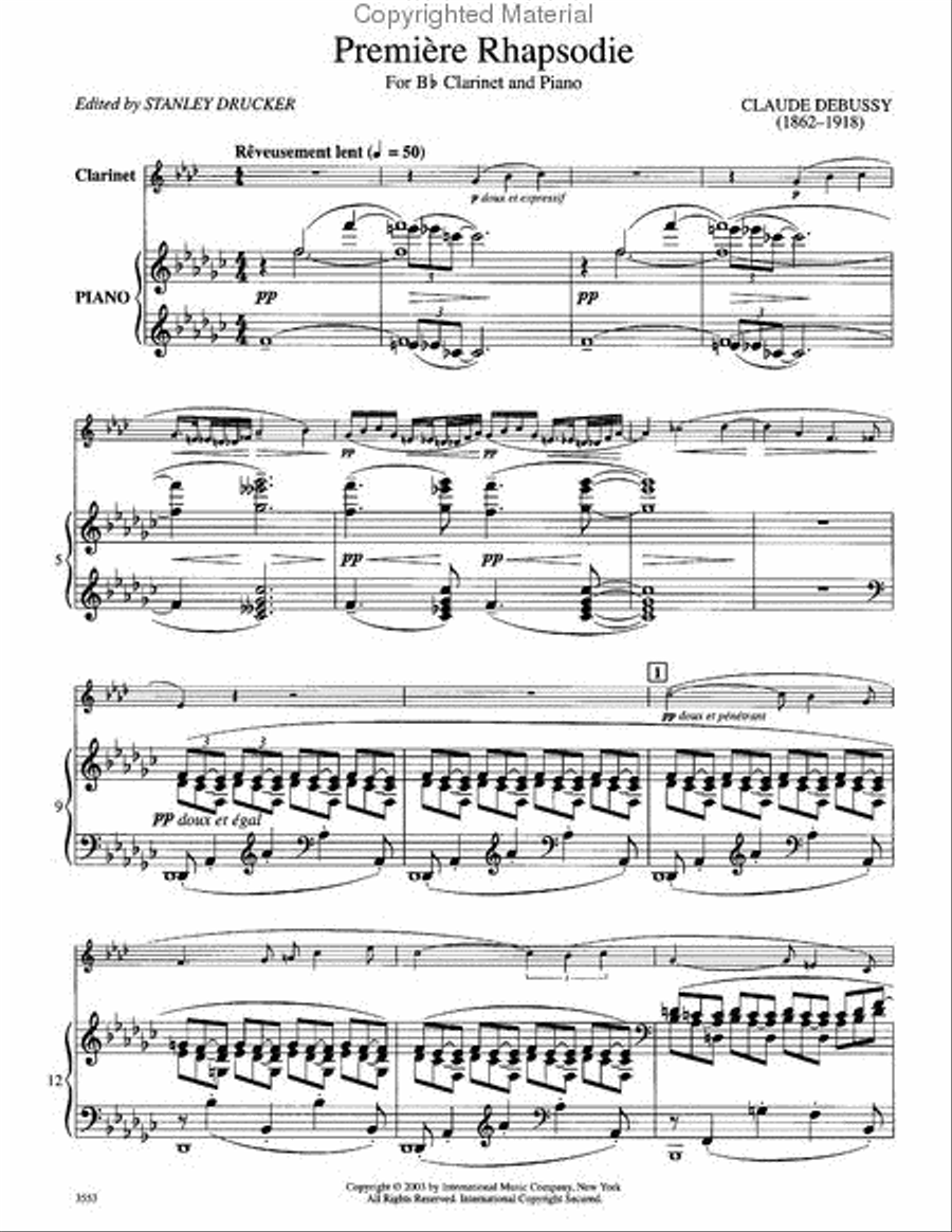 Premiere Rhapsody Premiere Rhapsody Clarinet Solo scores gallery preview page 2