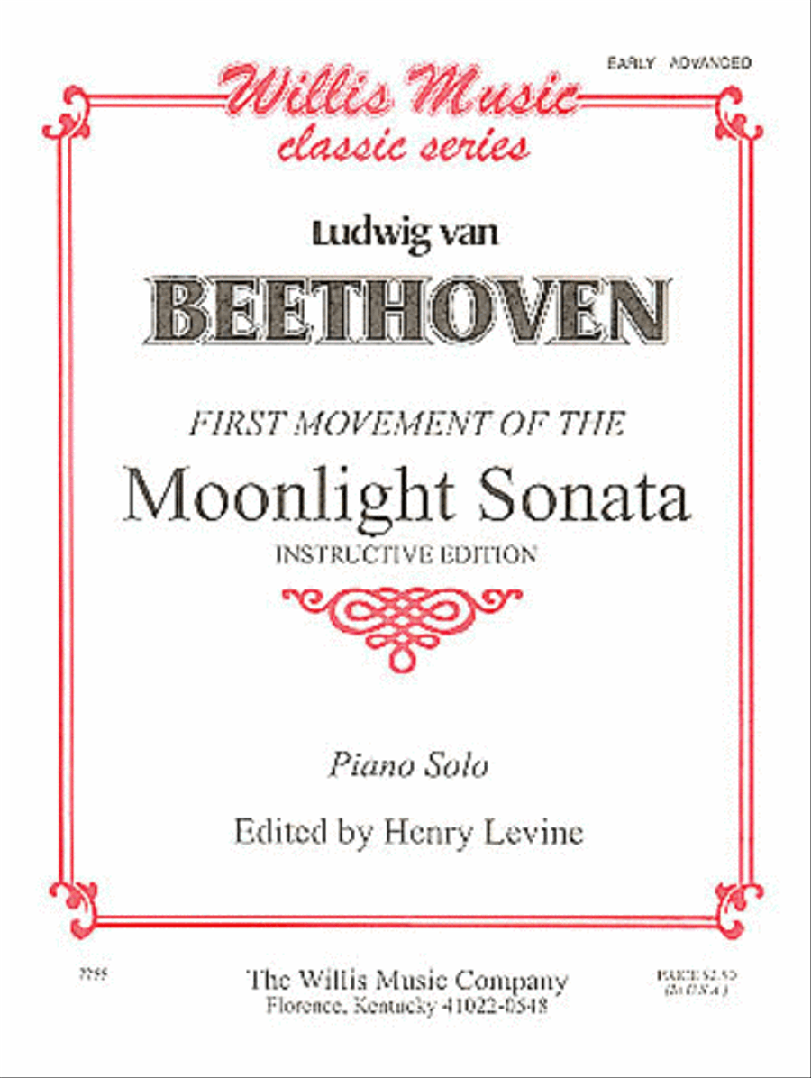 Moonlight Sonata, 1st Movement School and Community scores gallery preview page 1