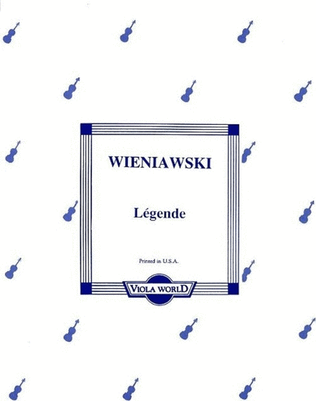 Wieniawsky - Legende Viola/Piano