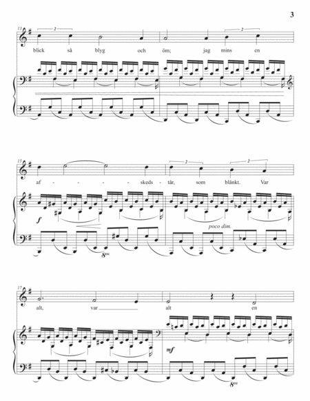 SIBELIUS: Var det en dröm? Op. 37 no. 4 (transposed to G major)