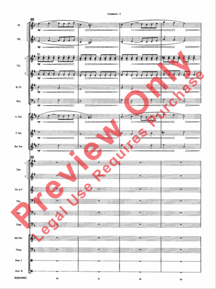 Pavane (Pour Une Infante Defunte) Concert Band scores gallery preview page 7