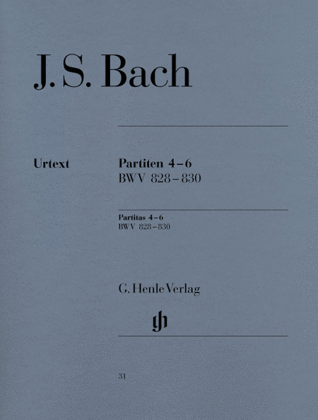 Bach, Johann Sebastian: Partitas 4 - 6