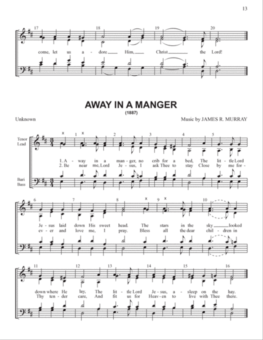 Yuletide Favorites (Volume I) 4-Part scores gallery preview page 13