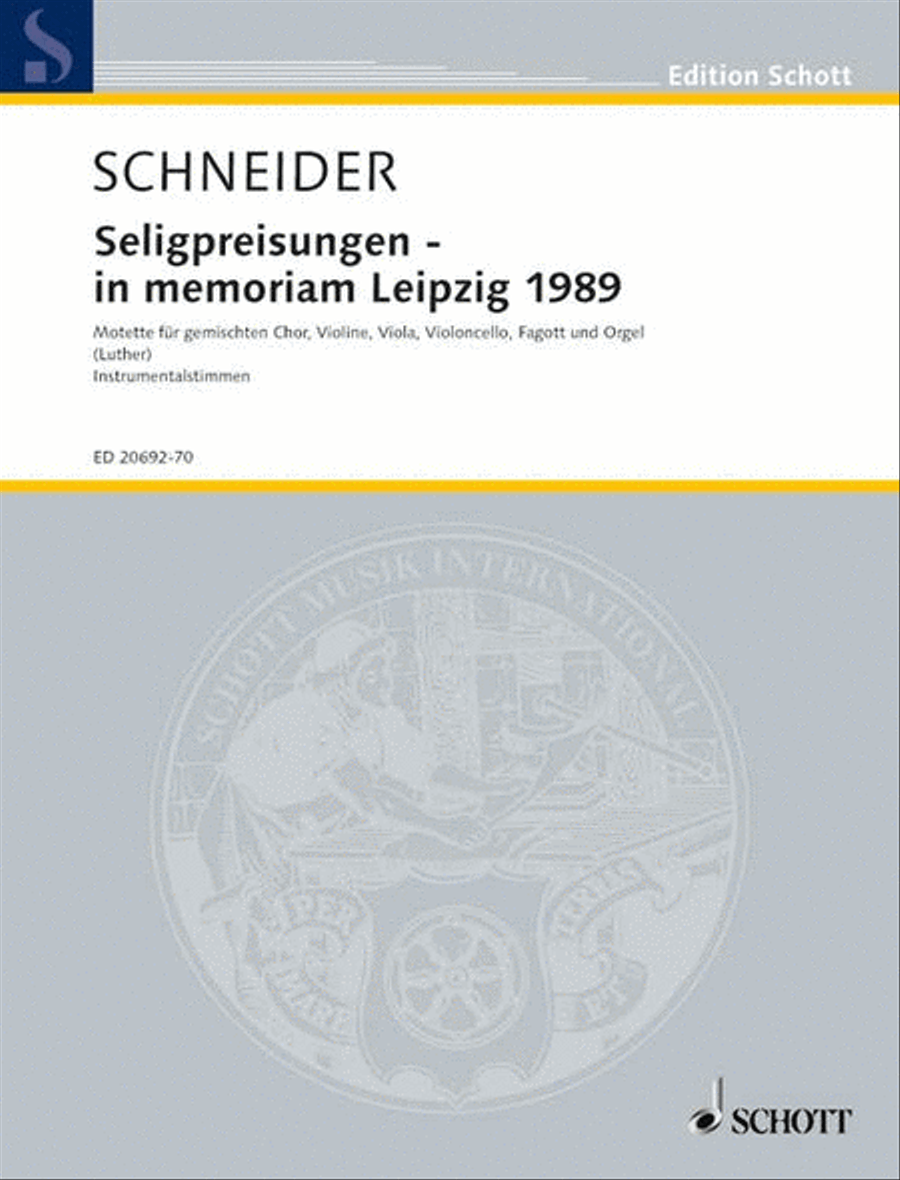 Die Seligpreisungen - in memoriam Leipzig 1989 Mixed Choir scores gallery preview page 1