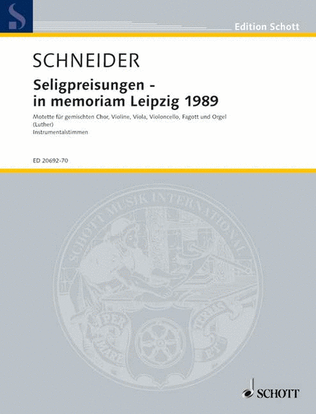 Die Seligpreisungen - in memoriam Leipzig 1989