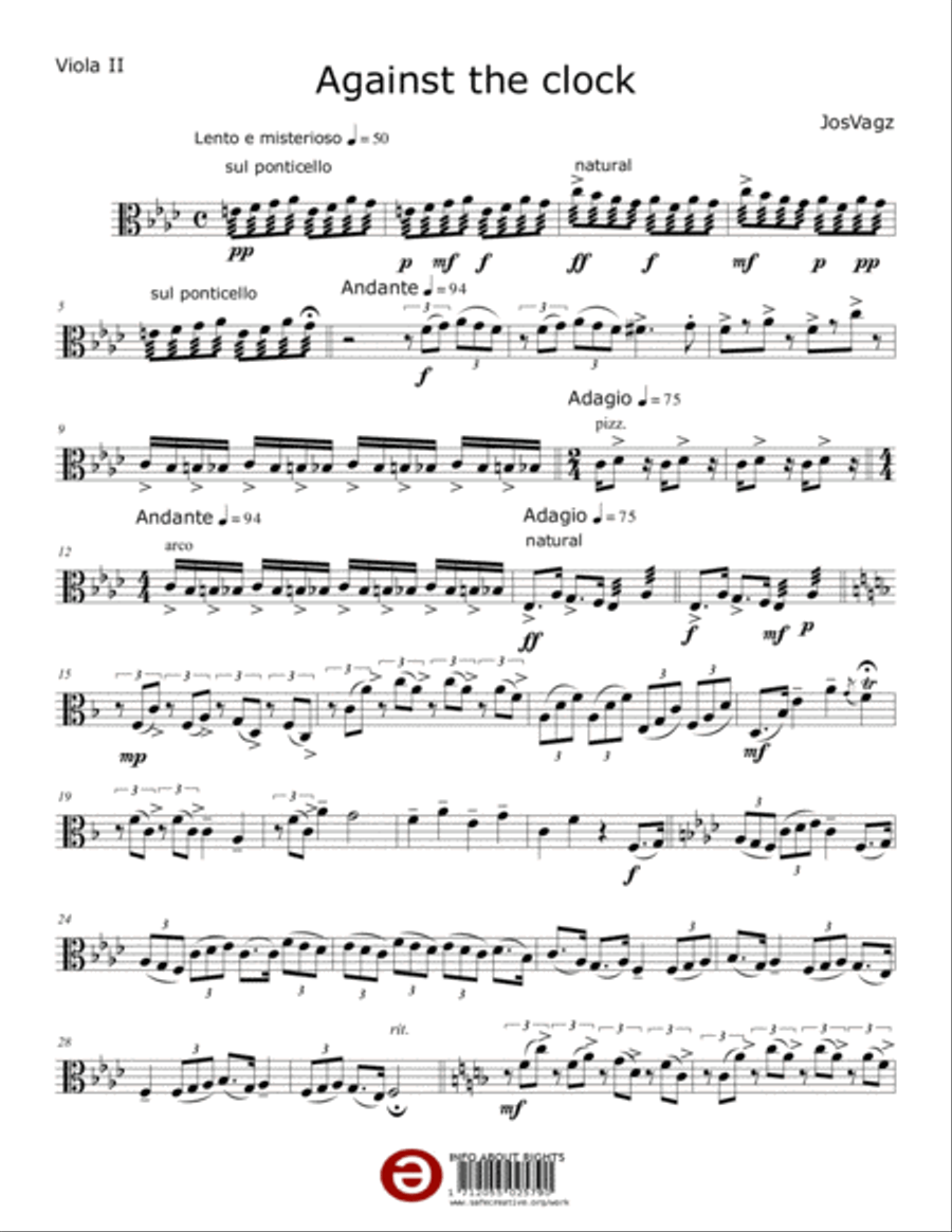 Against the clock Set of Parts scores gallery preview page 1