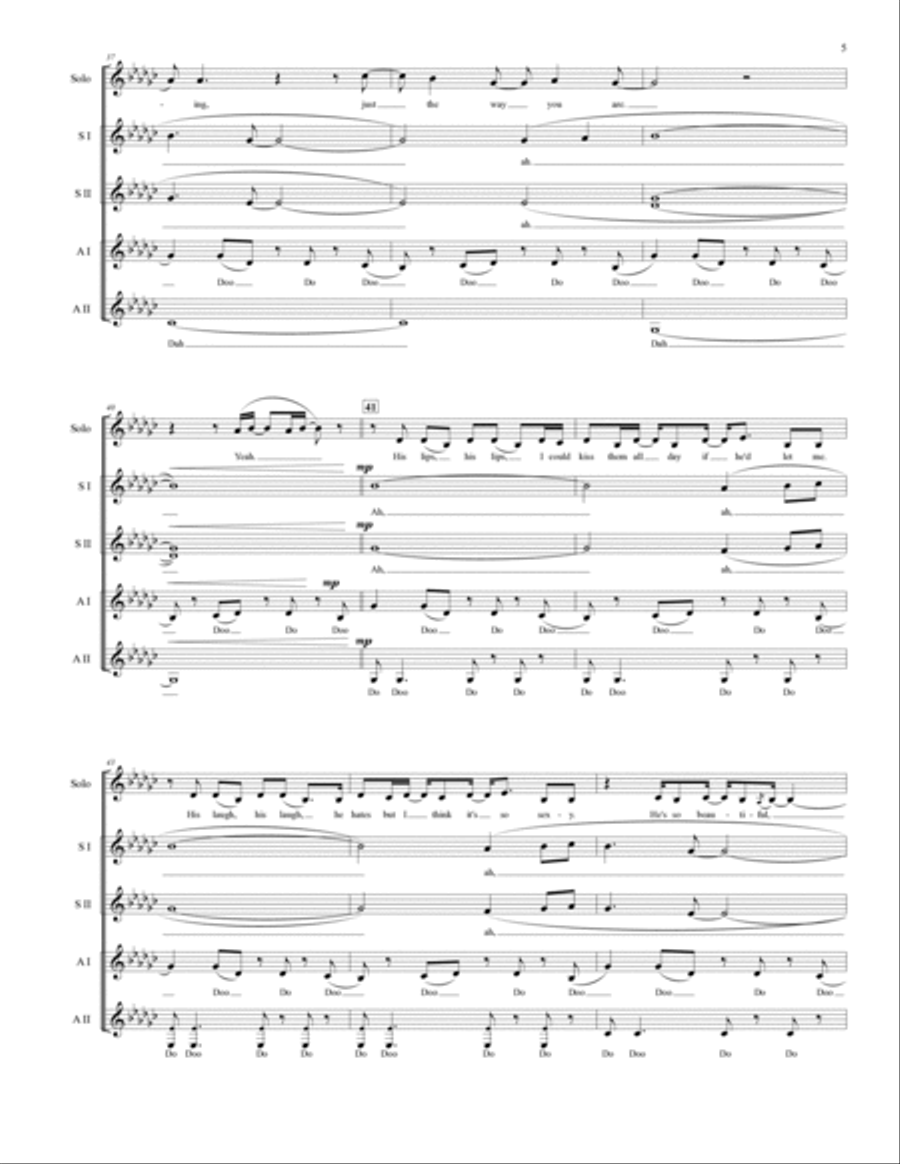 Just The Way You Are SSA scores gallery preview page 6
