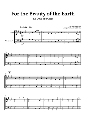 Book cover for For the Beauty of the Earth (for Oboe and Cello) - Easter Hymn