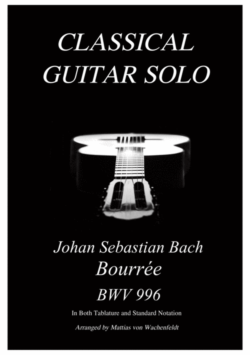 Johan Sebastian Bach - Bourrée - BWV 996 - guitar