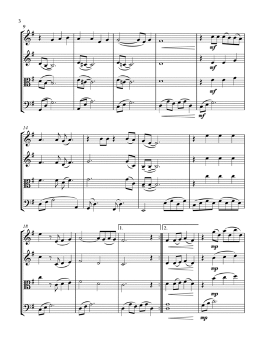 As Tears Go By String Trio scores gallery preview page 4