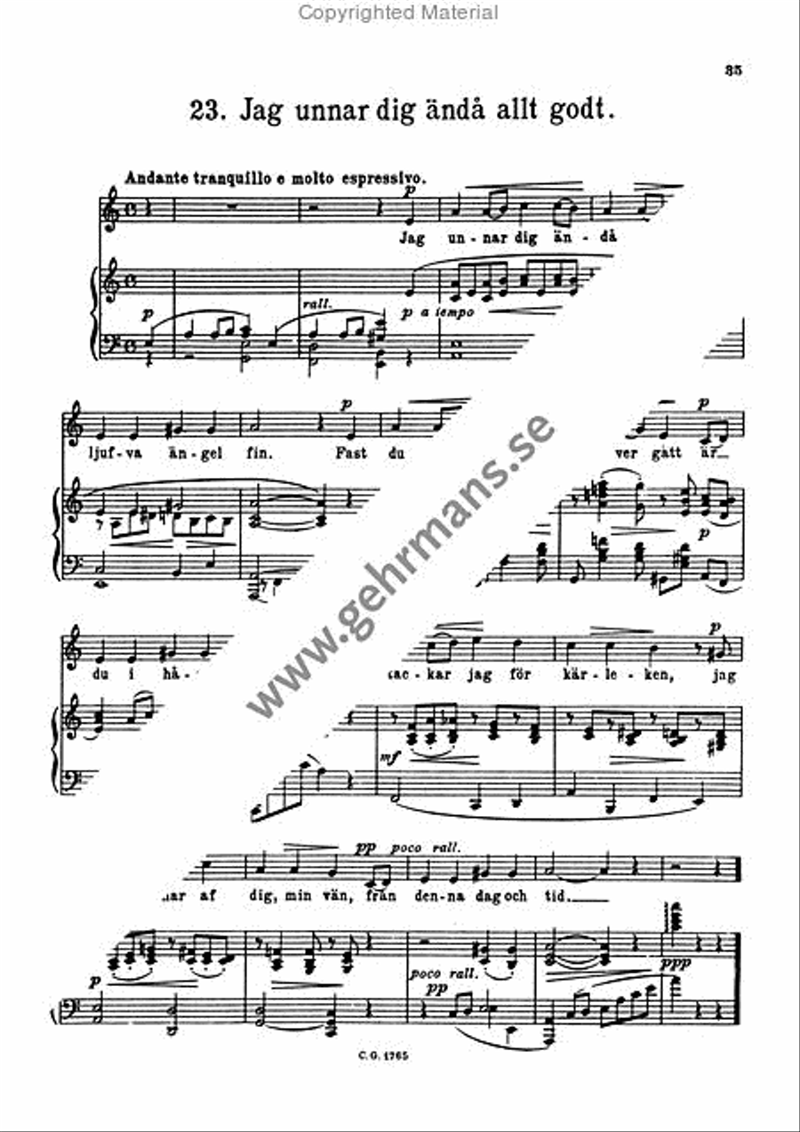 Femtio svenska folkvisor - Sang och piano Voice scores gallery preview page 6