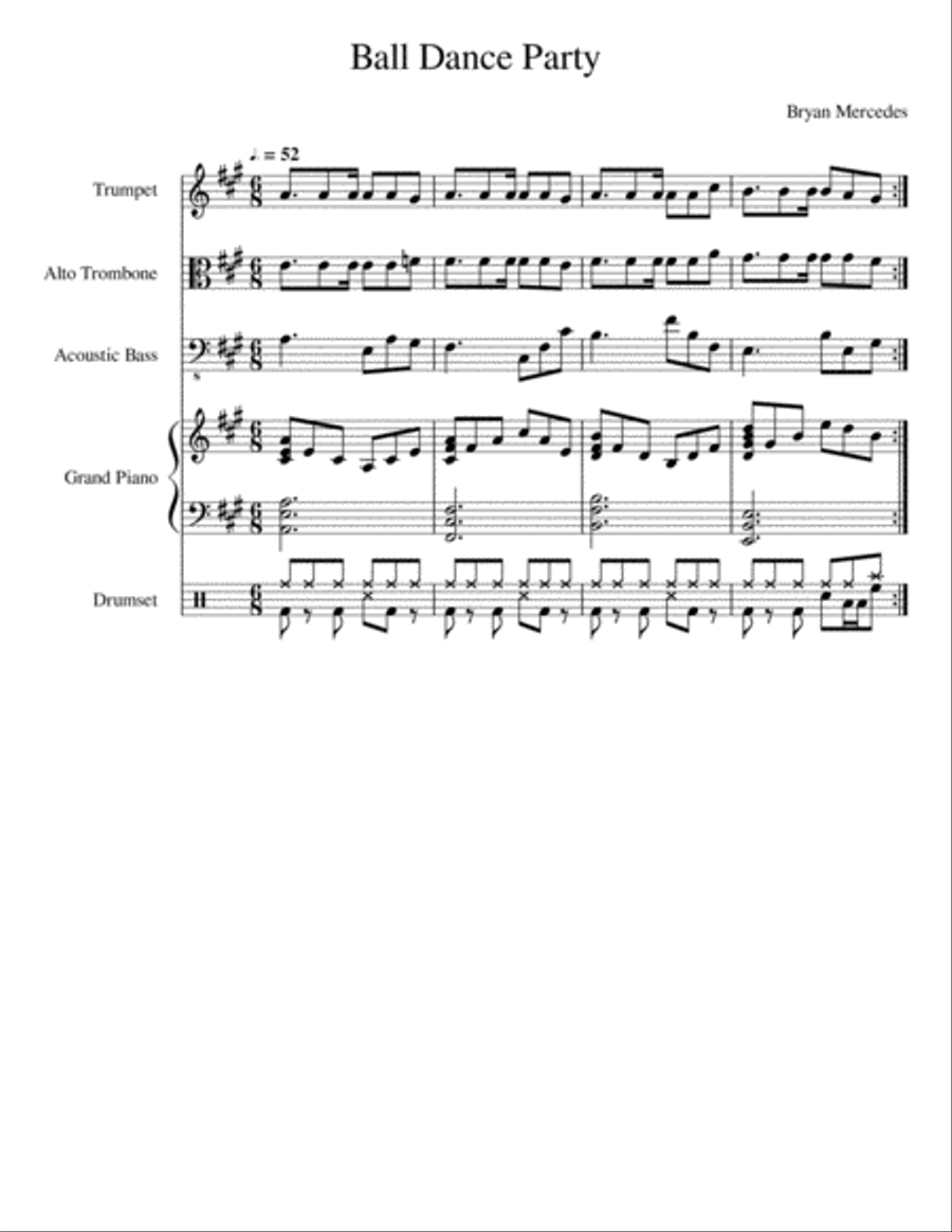 Ball Dance Party Small Ensemble scores gallery preview page 1