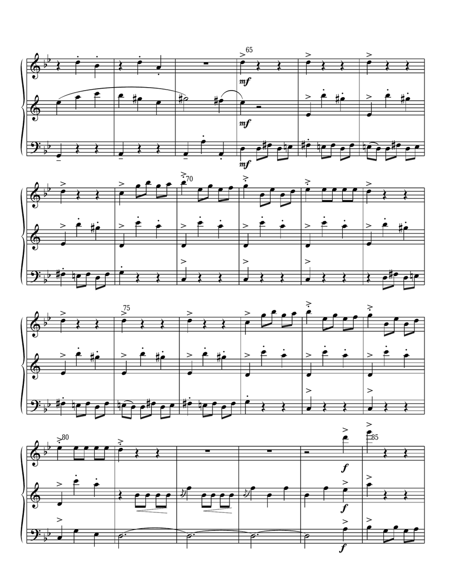 Danse Macabre for Woodwind Trio Woodwind Trio scores gallery preview page 4