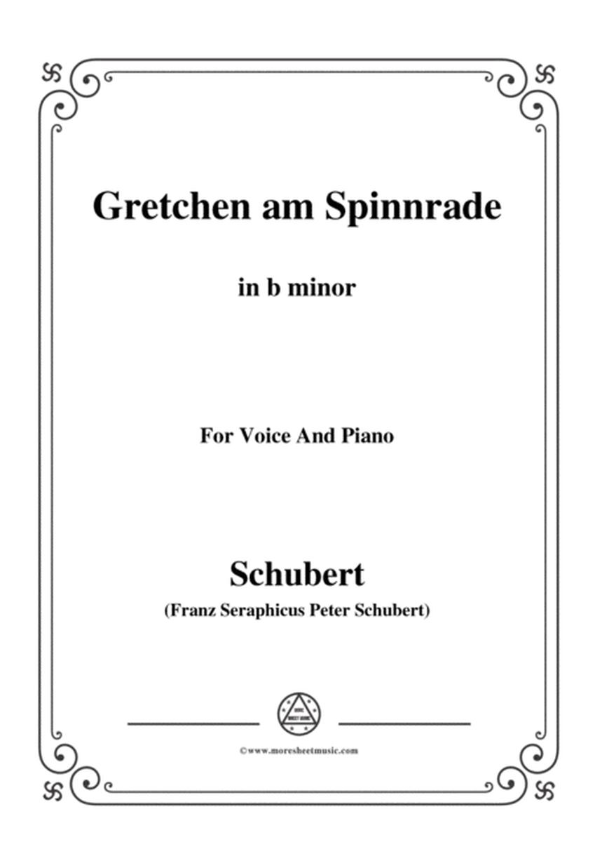 Schubert-Gretchen am Spinnrade in b minor,for voice and piano image number null