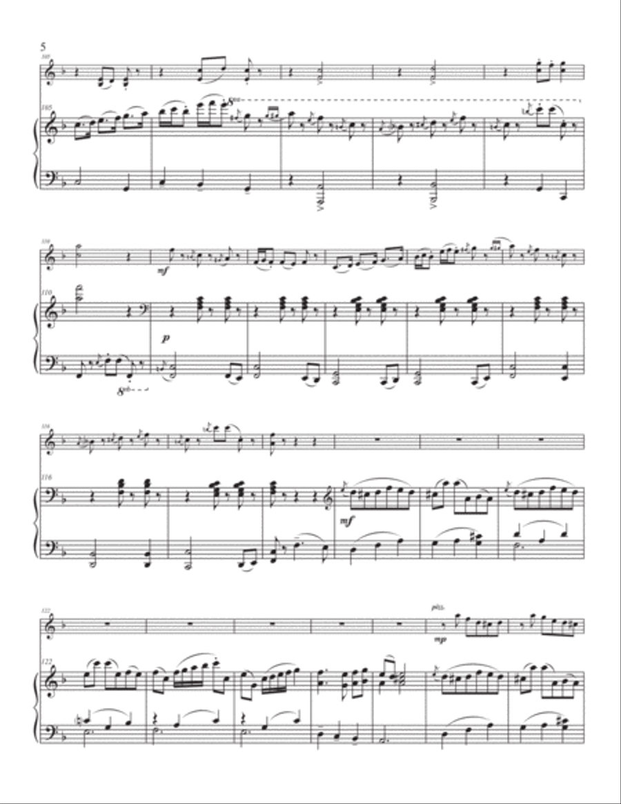 Scènes de café, for violin and piano Violin Solo scores gallery preview page 6