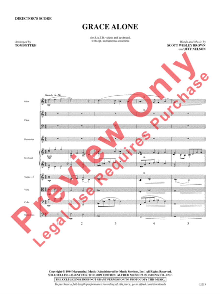 Grace Alone Grace Alone Choir scores gallery preview page 2