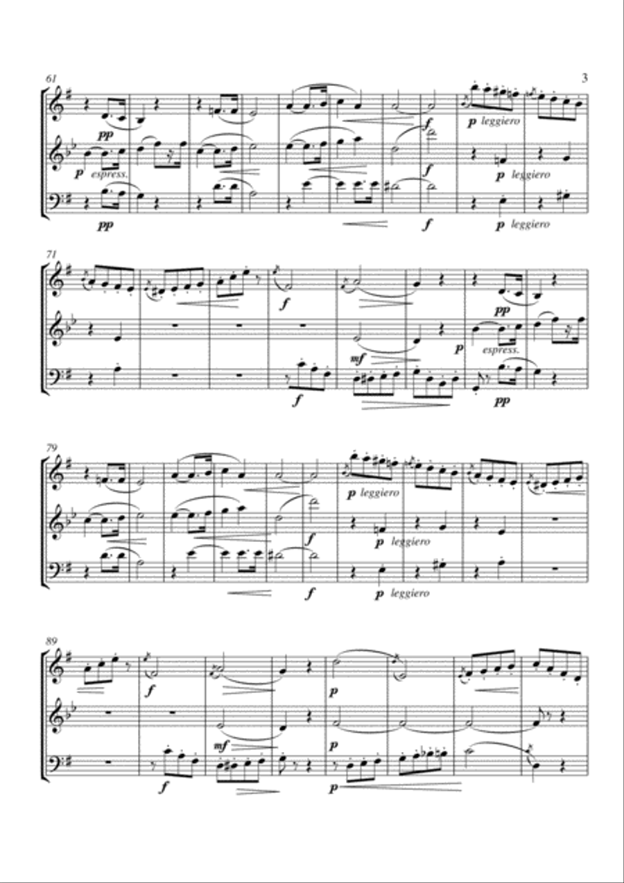 Musette, Op. 47 Woodwind Trio scores gallery preview page 3