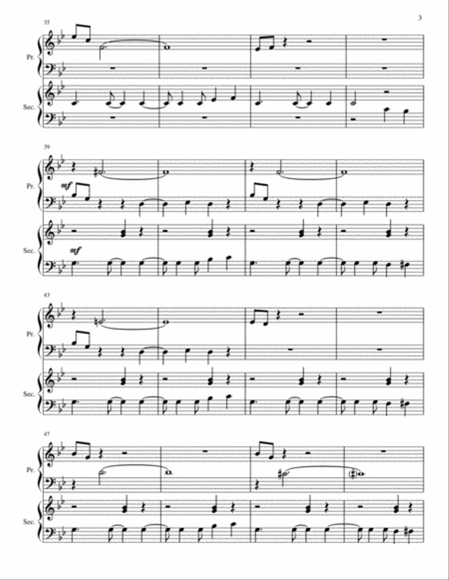 Mission: Impossible Theme from the Paramount Television Series MISSION: IMPOSSIBLE Small Ensemble scores gallery preview page 3