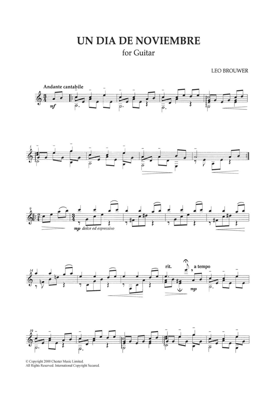 Un Dia De Noviembre Acoustic Guitar scores gallery preview page 1