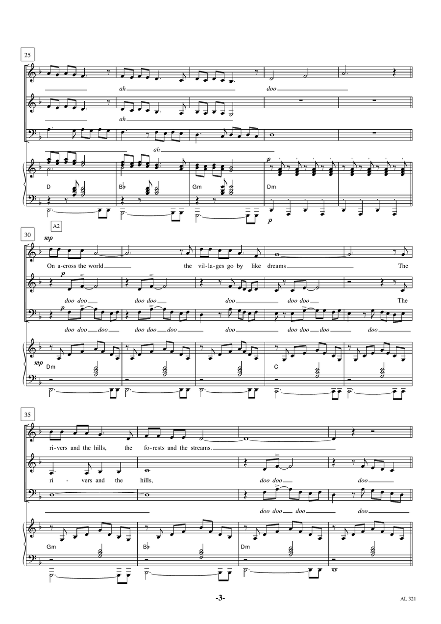 Walking In The Air 3-Part scores gallery preview page 3