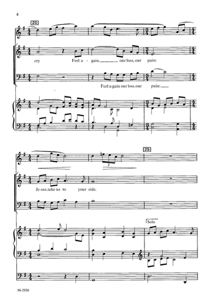 Stay with Us - SATB image number null