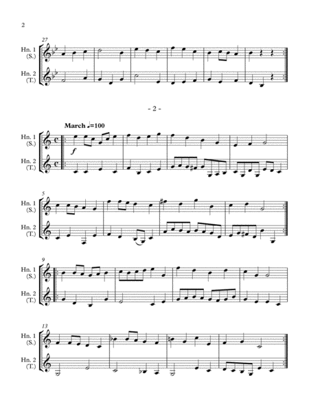 10 Little Duets for Teacher and Student (2 French Horns) image number null