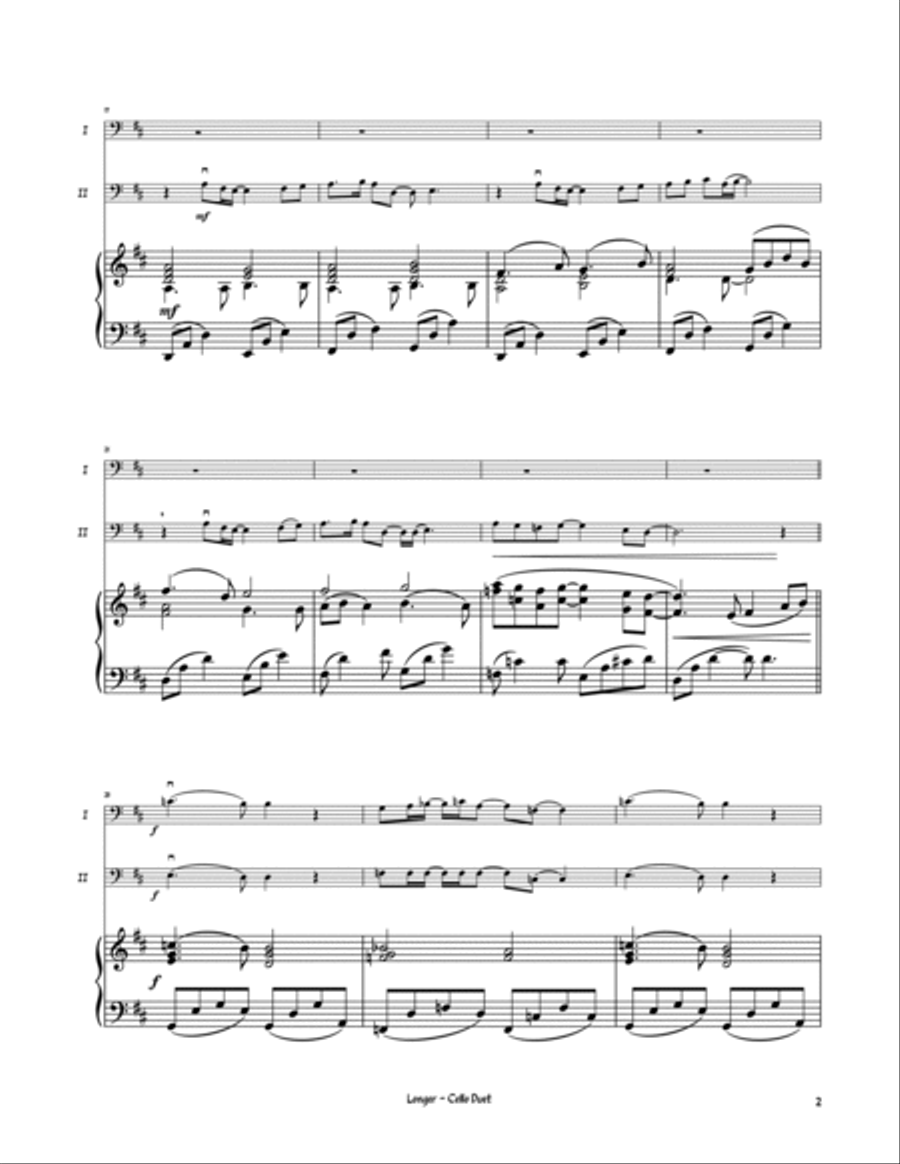 Longer Longer String Duet scores gallery preview page 3