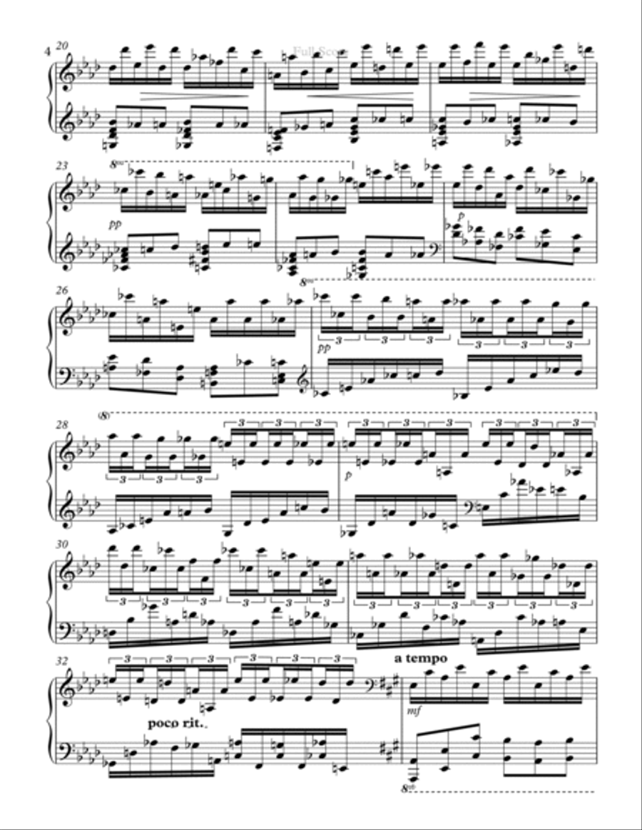Rhapsody Opus 12 No. 1 Rhapsody Opus 12 No. 1 Piano Solo scores gallery preview page 4