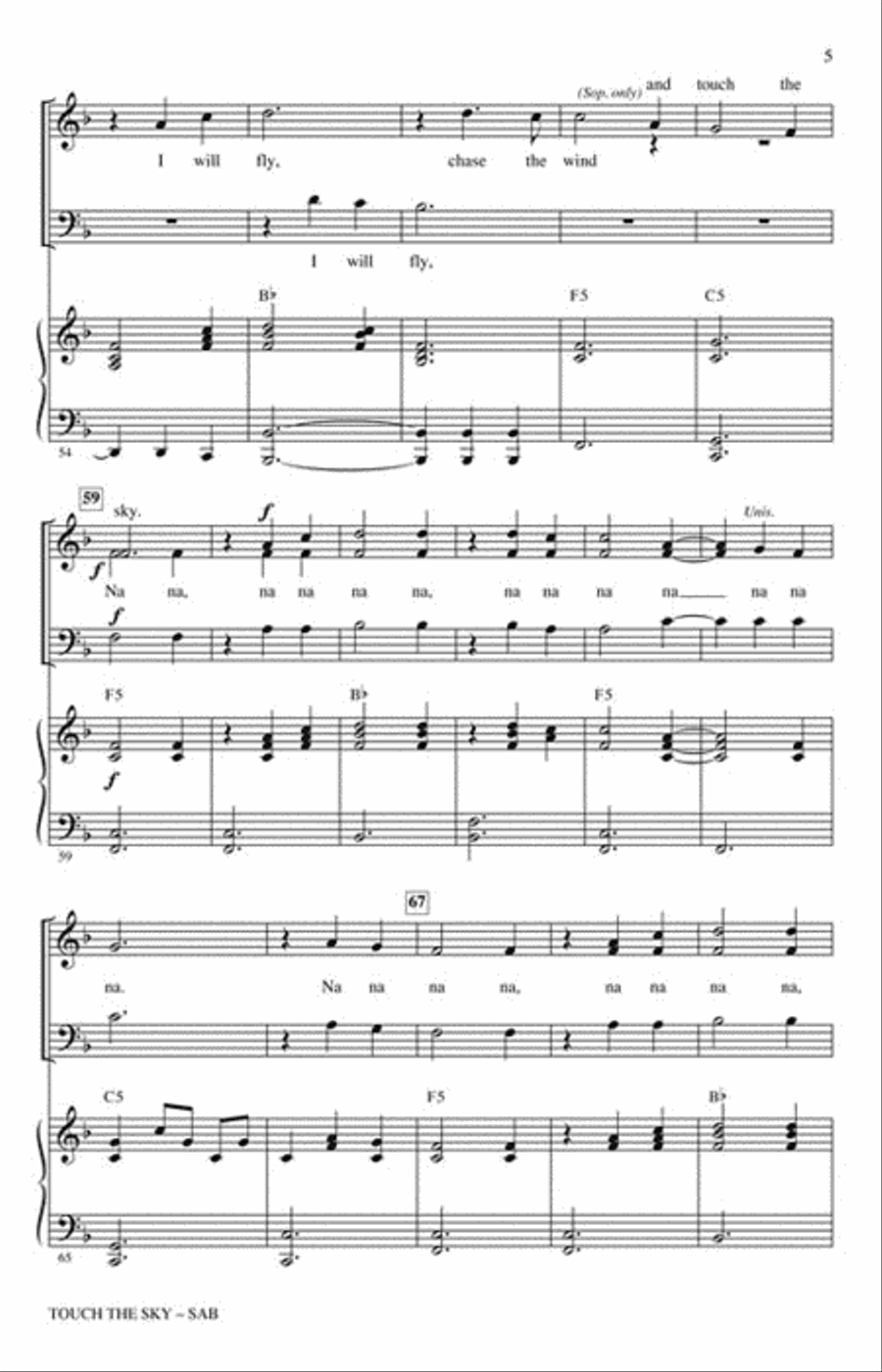 Touch the Sky 3-Part scores gallery preview page 3