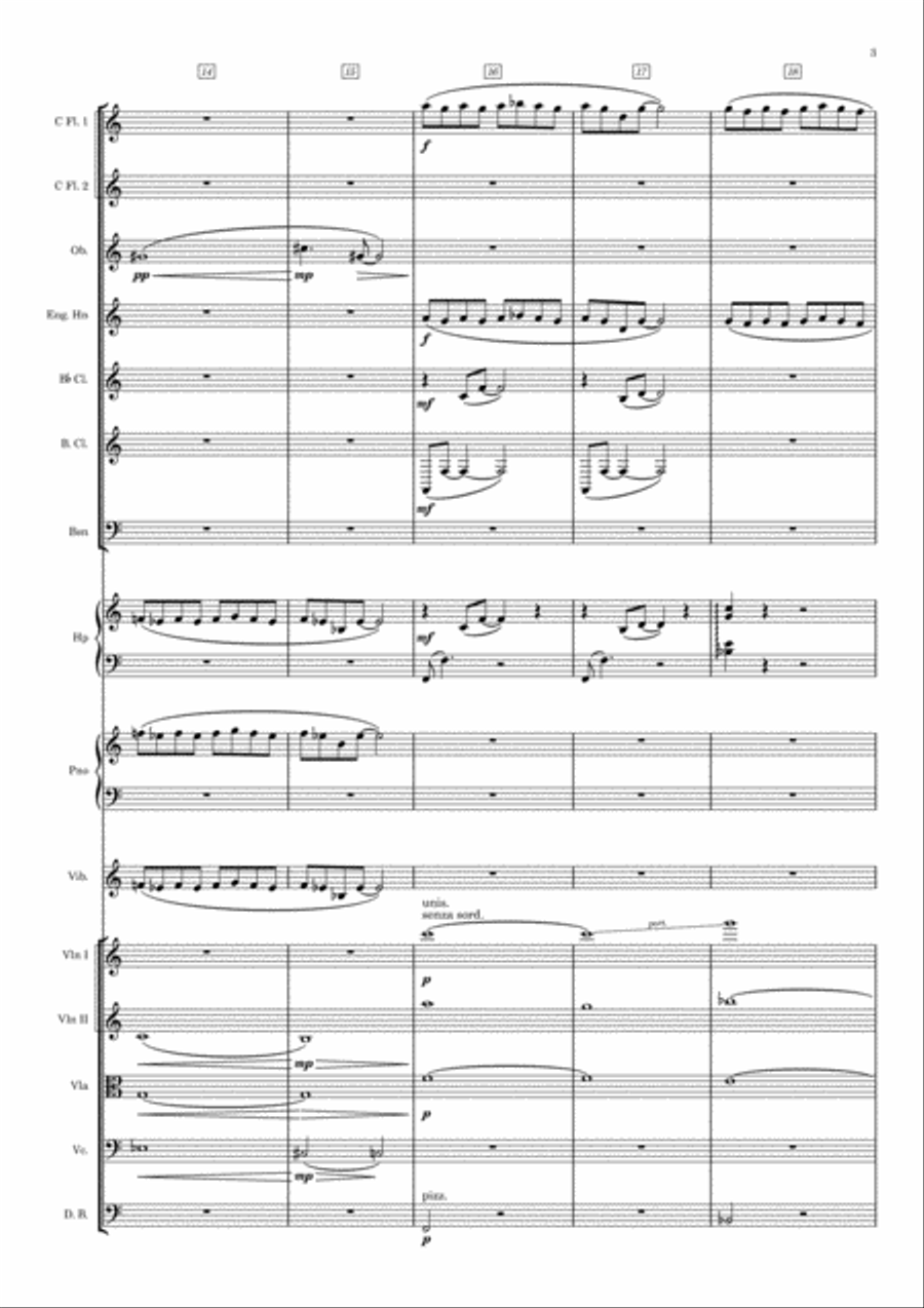 Loving dancing in the rain Chamber Orchestra scores gallery preview page 3