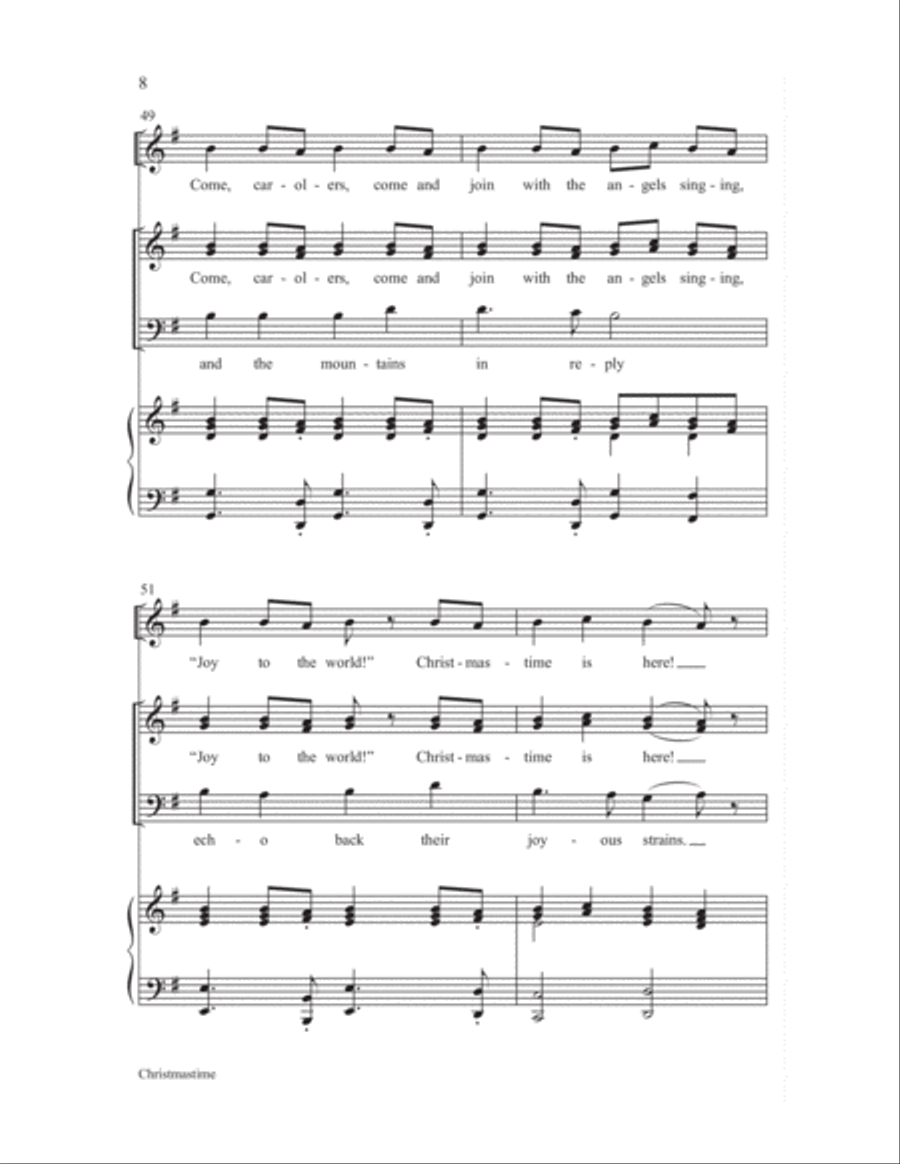 Christmastime 3-Part scores gallery preview page 8