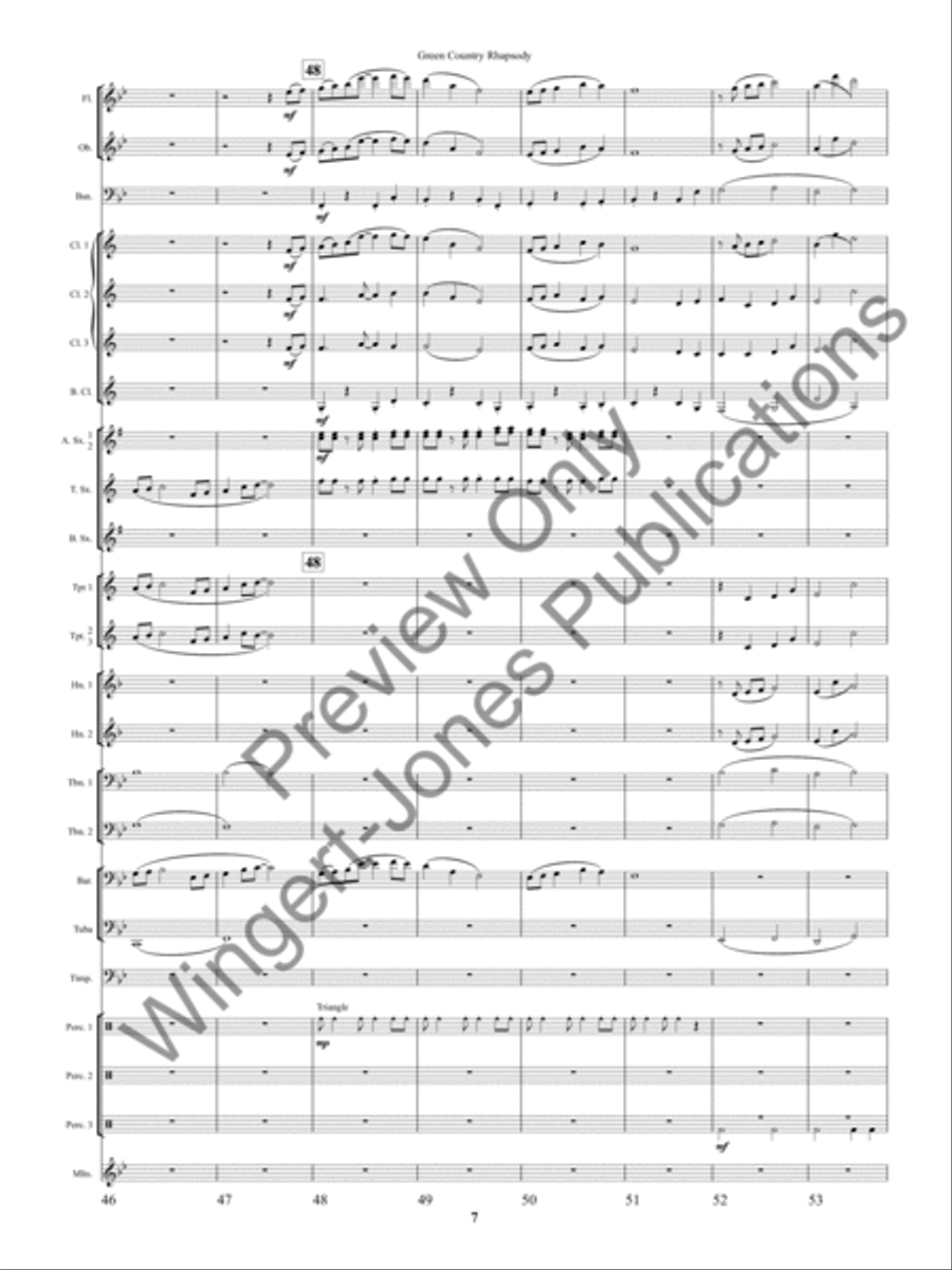 Green County Rhapsody Concert Band scores gallery preview page 10