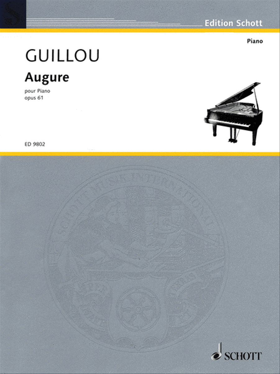 Augure, Op. 61 (1953) Piano Solo scores gallery preview page 1