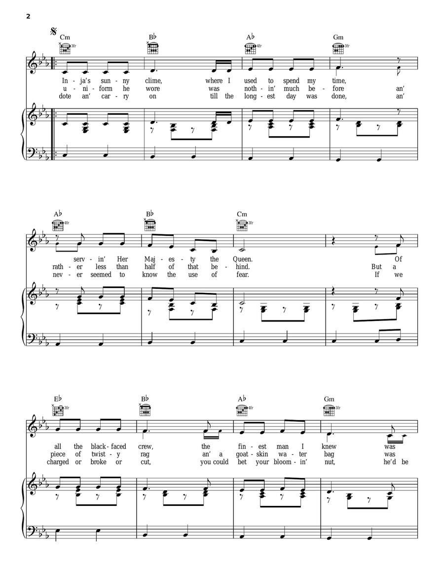 Ballad Of Gunga Din Ballad Of Gunga Din Acoustic Guitar scores gallery preview page 2