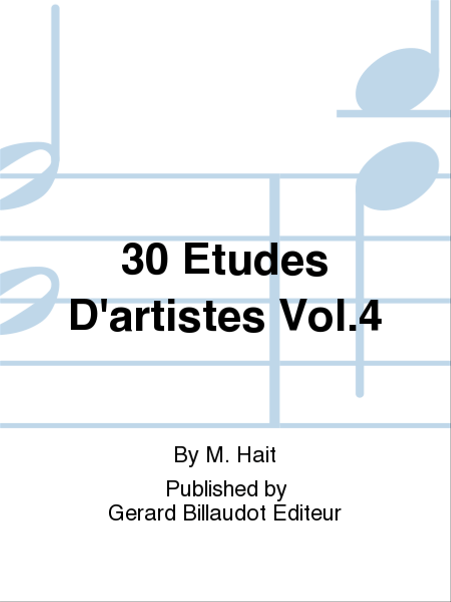 30 Etudes D'Artistes Vol. 4 Violin Solo - Sheet Music
